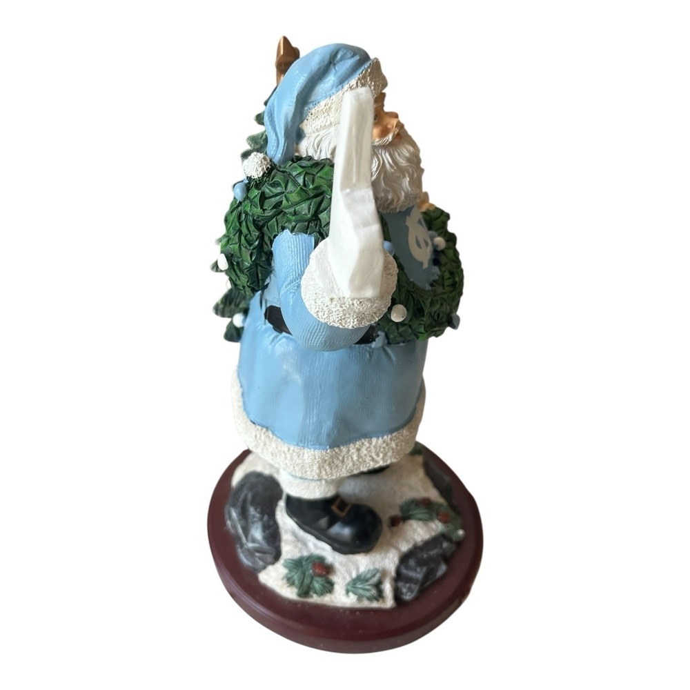 Memory Company Carolina Tar heels #1 Santa Limited Ed. Christmas Figurine Vtg - Picture 6 of 12